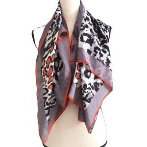 Cesare Baimi Animal Print Silky Scarf